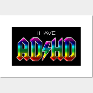 I have ADHD rock music parody Posters and Art